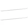 Rieles de cortina 2 uds aluminio blanco y plateado 90-130 cm de vidaXL, Barras para cortinas y visillos - Ref: Foro24-154612,...