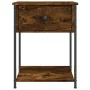 Mesitas noche 2 uds madera ingeniería roble ahumado 44x45x58 cm de vidaXL, Mesitas de noche - Ref: Foro24-825848, Precio: 52,...