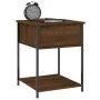 Mesitas noche 2 uds madera ingeniería marrón roble 44x45x58 cm de vidaXL, Mesitas de noche - Ref: Foro24-825852, Precio: 73,5...