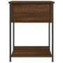 Mesitas noche 2 uds madera ingeniería marrón roble 44x45x58 cm de vidaXL, Mesitas de noche - Ref: Foro24-825852, Precio: 73,5...