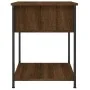 Mesitas noche 2 uds madera ingeniería marrón roble 44x45x58 cm de vidaXL, Mesitas de noche - Ref: Foro24-825852, Precio: 73,5...
