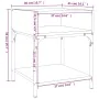 Mesitas de noche 2 uds madera de ingeniería negro 40x41x50 cm de vidaXL, Mesitas de noche - Ref: Foro24-825874, Precio: 54,46...