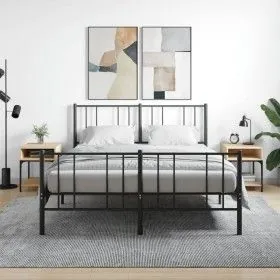 Mesitas noche 2 uds madera ingeniería roble Sonoma 40x41x50 cm de vidaXL, Mesitas de noche - Ref: Foro24-825876, Precio: 52,8...