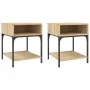 Mesitas noche 2 uds madera ingeniería roble Sonoma 40x41x50 cm de vidaXL, Mesitas de noche - Ref: Foro24-825876, Precio: 52,8...