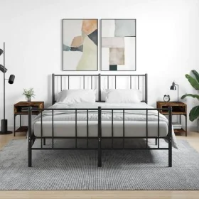Mesitas noche 2 uds madera ingeniería roble ahumado 40x41x50 cm de vidaXL, Mesitas de noche - Ref: Foro24-825878, Precio: 52,...