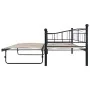 Estructura de cama de acero negra 180x200/90x200 cm de vidaXL, Camas y somieres - Ref: Foro24-285307, Precio: 203,12 €, Descu...