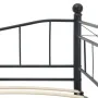 Estructura de cama de acero negra 180x200/90x200 cm de vidaXL, Camas y somieres - Ref: Foro24-285307, Precio: 203,12 €, Descu...
