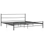 Estructura de cama de metal negro 180x200 cm de vidaXL, Camas y somieres - Ref: Foro24-284688, Precio: 114,36 €, Descuento: %