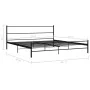 Estructura de cama de metal negro 180x200 cm de vidaXL, Camas y somieres - Ref: Foro24-284688, Precio: 114,36 €, Descuento: %