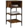 Mesita noche 2 uds madera ingeniería roble ahumado 35x34,5x70cm de vidaXL, Mesitas de noche - Ref: Foro24-825888, Precio: 44,...