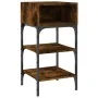 Mesita noche 2 uds madera ingeniería roble ahumado 35x34,5x70cm de vidaXL, Mesitas de noche - Ref: Foro24-825888, Precio: 44,...