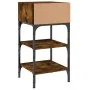 Mesita noche 2 uds madera ingeniería roble ahumado 35x34,5x70cm de vidaXL, Mesitas de noche - Ref: Foro24-825888, Precio: 44,...