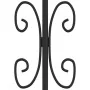 Spear Point Zauntor aus schwarz beschichtetem Stahl, 305 x 120 cm von vidaXL, Gartentore - Ref: Foro24-151094, Preis: 304,50 ...
