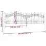 Spear Point Zauntor aus schwarz beschichtetem Stahl, 305 x 120 cm von vidaXL, Gartentore - Ref: Foro24-151094, Preis: 304,50 ...