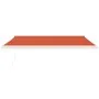 Toldo retráctil aluminio y tela naranja y marrón 4x3 m de vidaXL, Toldos - Ref: Foro24-3154543, Precio: 891,44 €, Descuento: %