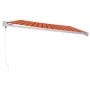 Toldo retráctil aluminio y tela naranja y marrón 4x3 m de vidaXL, Toldos - Ref: Foro24-3154543, Precio: 891,44 €, Descuento: %