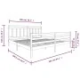 Estructura de cama de madera maciza negra 200x200 cm de vidaXL, Camas y somieres - Ref: Foro24-3100678, Precio: 166,75 €, Des...
