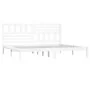 Estructura de cama de madera maciza blanca 180x200 cm de vidaXL, Camas y somieres - Ref: Foro24-3101039, Precio: 161,00 €, De...