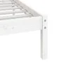 Estructura de cama de madera maciza blanca 180x200 cm de vidaXL, Camas y somieres - Ref: Foro24-3101039, Precio: 161,00 €, De...