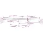Estructura de cama madera maciza 180x200 cm de vidaXL, Camas y somieres - Ref: Foro24-810380, Precio: 108,71 €, Descuento: %