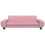 Sofá para niños de terciopelo rosa 100x54x33 cm de vidaXL, Mobiliario para bebés y niños pequeños - Ref: Foro24-3196382, Prec...
