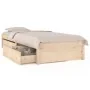 Bed frame with drawers 90x190 cm by vidaXL, Beds and slatted bases - Ref: Foro24-3103458, Price: 163,89 €, Discount: %