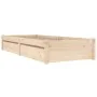 Bed frame with drawers 90x190 cm by vidaXL, Beds and slatted bases - Ref: Foro24-3103458, Price: 163,89 €, Discount: %