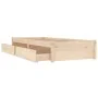 Bed frame with drawers 90x190 cm by vidaXL, Beds and slatted bases - Ref: Foro24-3103458, Price: 163,89 €, Discount: %