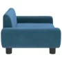 Sofá para niños de terciopelo azul 70x45x33 cm de vidaXL, Mobiliario para bebés y niños pequeños - Ref: Foro24-3196386, Preci...