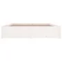 White bed frame with drawers 140x200 cm by vidaXL, Beds and slatted bases - Ref: Foro24-3103514, Price: 242,22 €, Discount: %