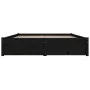 Estructura de cama con cajones negro 140x190 cm de vidaXL, Camas y somieres - Ref: Foro24-3103507, Precio: 257,34 €, Descuent...