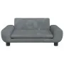 Sofá para niños de terciopelo gris oscuro 70x45x33 cm de vidaXL, Mobiliario para bebés y niños pequeños - Ref: Foro24-3196388...