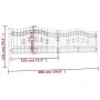 Black coated steel spear point fence gate 406x151 cm by vidaXL, garden gates - Ref: Foro24-151100, Price: 459,24 €, Discount: %