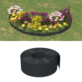 Bordura de jardín polietileno negro 10 m 20 cm de vidaXL, Ribetes y bordes para jardín - Ref: Foro24-154400, Precio: 43,56 €,...