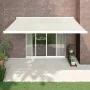 Toldo retráctil aluminio y tela color crema 4x3 m de vidaXL, Toldos - Ref: Foro24-3154578, Precio: 950,79 €, Descuento: %