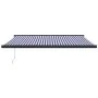 Toldo retráctil aluminio y tela azul y blanco 4x3 m de vidaXL, Toldos - Ref: Foro24-3154598, Precio: 718,43 €, Descuento: %