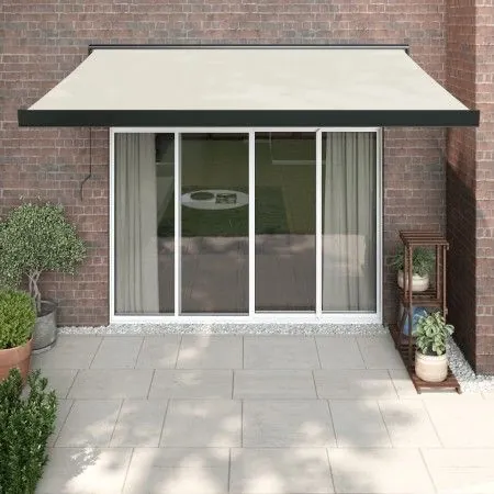 Toldo retráctil aluminio y tela color crema 3x2,5 m de vidaXL, Toldos - Ref: Foro24-3154601, Precio: 547,63 €, Descuento: %