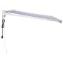 Toldo retráctil aluminio y tela azul y blanco 3,5x2,5 m de vidaXL, Toldos - Ref: Foro24-3154572, Precio: 530,10 €, Descuento: %