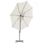 Sombrilla voladiza con poste de acero arena 300 cm de vidaXL, Sombrillas - Ref: Foro24-44628, Precio: 97,38 €, Descuento: %