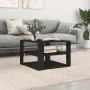 Mesa de centro madera de ingeniería negro 59,5x59,5x40 cm de vidaXL, Mesas de centro - Ref: Foro24-834246, Precio: 38,42 €, D...