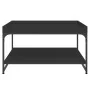 Engineered wood and black iron coffee table 80x80x45 cm by vidaXL, Coffee table - Ref: Foro24-832813, Price: 45,92 €, Discoun...