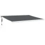 Toldo retráctil aluminio y tela gris antracita 4x3 m de vidaXL, Toldos - Ref: Foro24-3154588, Precio: 950,79 €, Descuento: %