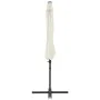 Sombrilla voladiza con poste de acero arena 300 cm de vidaXL, Sombrillas - Ref: Foro24-44628, Precio: 97,38 €, Descuento: %