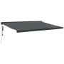 Toldo retráctil aluminio y tela gris antracita 4,5x3 m de vidaXL, Toldos - Ref: Foro24-3154614, Precio: 700,00 €, Descuento: %