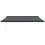 Toldo retráctil aluminio y tela gris antracita 4,5x3 m de vidaXL, Toldos - Ref: Foro24-3154614, Precio: 700,00 €, Descuento: %
