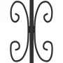 Black coated steel spear point fence gate 305x223cm by vidaXL, garden gates - Ref: Foro24-151098, Price: 501,77 €, Discount: %