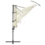 Sombrilla voladiza con poste de acero arena 300 cm de vidaXL, Sombrillas - Ref: Foro24-44628, Precio: 97,38 €, Descuento: %