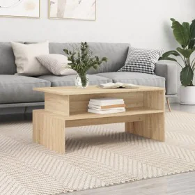 Mesa de centro madera de ingeniería roble Sonoma 90x55x42,5 cm de vidaXL, Mesas de centro - Ref: Foro24-834280, Precio: 52,15...