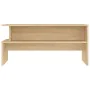 Mesa de centro madera de ingeniería roble Sonoma 90x55x42,5 cm de vidaXL, Mesas de centro - Ref: Foro24-834280, Precio: 52,15...