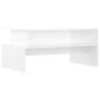 Mesa de centro madera de ingeniería blanco brillo 90x55x42,5 cm de vidaXL, Mesas de centro - Ref: Foro24-834282, Precio: 54,6...